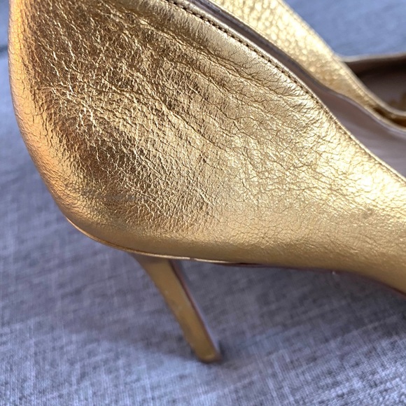 SAM Edelman metallic gold heels size 8 1/2 - Picture 7 of 12